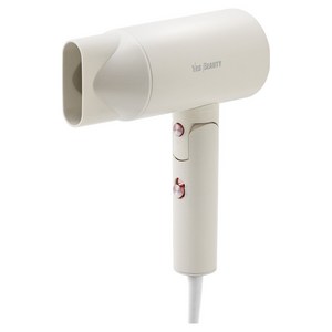 예스뷰티 초경량 슬림폴드 드라이기 2000W, YB-5418, 크림베이지