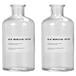 제로캔들 디퓨저 유리 용기, 투명, 500ml, 2개