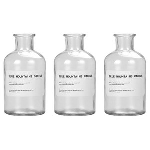 제로캔들 디퓨저 유리 용기, 투명, 250ml, 3개