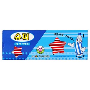 지구화학 슈퍼 색연필 낱색 빨강 12p, 1색, 1개