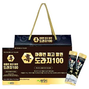 약초인 배즙을 넣지않은 아홉번 찌고말린 도라지진액 스틱10ml 30포, 100ml, 3개