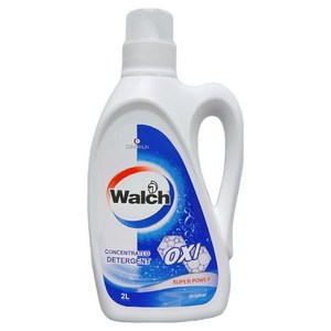 월치 슈퍼 파워 세탁세제 오리지널 프레쉬 아쿠아향 본품, 2L, 1개