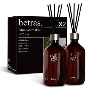 헤트라스 대용량 디퓨저, 남산, 500ml, 2개