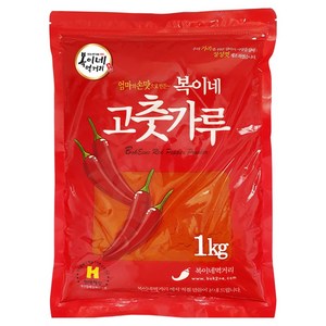 복이네먹거리 중국산 고운 고춧가루 보통맛 떡볶이용 소스용 일반, 1kg, 1개