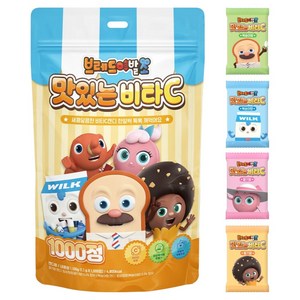 아텍스 브레드이발소 맛있는 비타C 1000정, 혼합맛(딸기향/복숭아향), 1100g, 1개