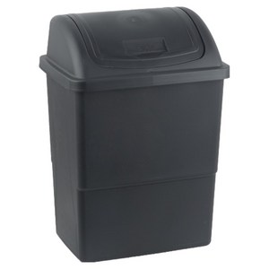 바이굿즈 와이드 종량제 대용량 쓰레기통 75L, 검정