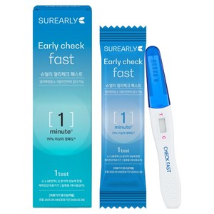 슈얼리 얼리체크 패스트 1분 임신테스트기, 1개입, 1개