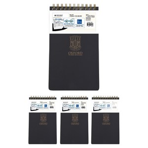 OXFORD 느와르 Noir PP 스프링노트 상철 Mini 80p, Black, 4개