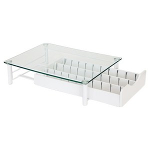 유얼홈 홈카페 멀티 강화유리 커피캡슐 보관함 30구, 화이트, 1개