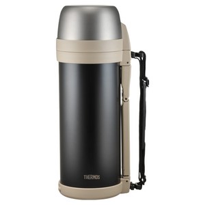 써모스 대용량 더블컵 보온병 FDH-2006K-BBG, 블랙베이지, 2L, 1개