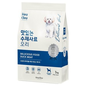 헤이데이 전연령 강아지 맛있는 수제 소프트사료, 오리, 1kg, 1개