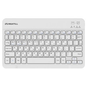 맥스틸 펜타그래프 블루투스 무선 텐키리스 키보드, GM-KB11M, 화이트, 제조사축