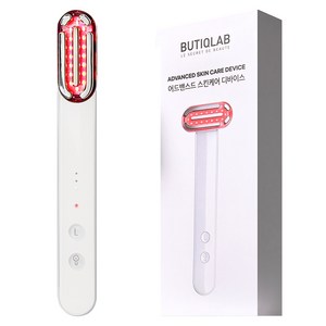 뷰티끄랩 어드밴스드 스킨케어 디바이스 EMS 온열 LED 진동 마사지기, BTQ-SJ20, 화이트