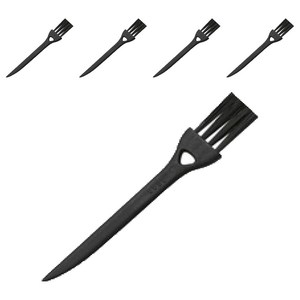 마루해피 면도기 틈새 청소 솔 블랙 8.4 x 1.4 cm, 5개, 1개입