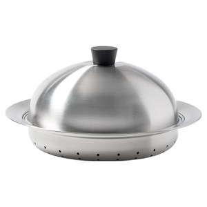 JAJU 스테인리스 냄비용 찜기 + 돔형 뚜껑 세트, 24cm, 1세트
