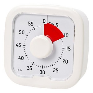 라온텐 무소음 뽀모도로 타이머, 1개, 화이트