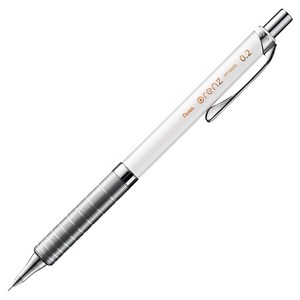 펜텔 오렌즈 메탈 그립 샤프 화이트 XPP1002G-W, 0.2mm, 1개