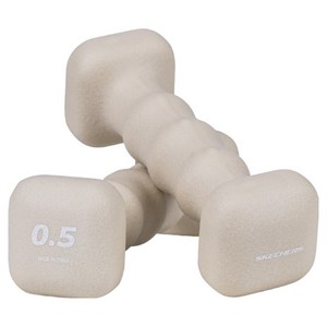 스케쳐스 플로우 사각 아령 덤벨, 0.5kg, 1세트