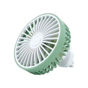 리예 LED 차량용 송풍구 USB 선풍기, 그린, F406