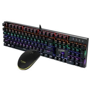 지클릭커 게이밍 갈축 키보드 + 마우스 세트, GMK-510X SPECIAL, 블랙, 일반형