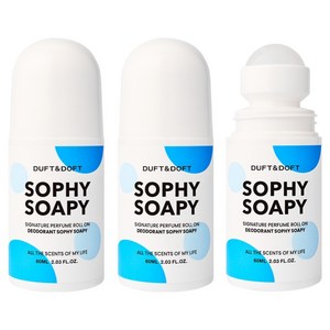 더프트앤도프트 시그니처 퍼퓸 롤온 데오드란트 소피소피, 60ml, 3개