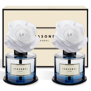 시즈넬 차량용 디퓨저 화이트 로즈 블루 120ml, 2개, 라일락