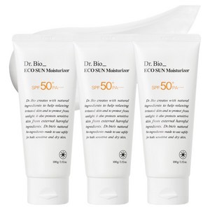 닥터바이오 에코 선크림 모이스처라이저 SPF50+ PA++++, 100g, 3개