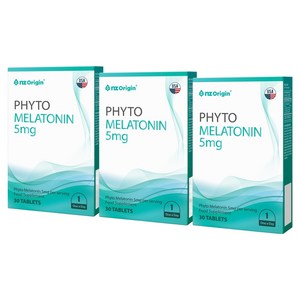 엔젯오리진 식물성 멜라토닌 5mg, 30정, 3개