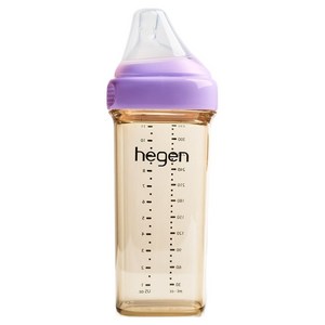 헤겐 꼭지포함 PPSU 애착젖병, 퍼플, 330ml, 1개