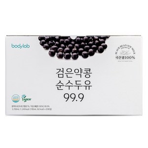 바디랩 검은약콩 순수두유 99.9, 185ml, 20개