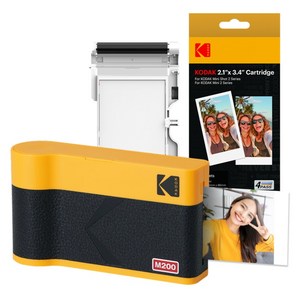 코닥 미니 2 ERA 포토프린터 사진인화기 카트리지 38p, M200, 옐로우