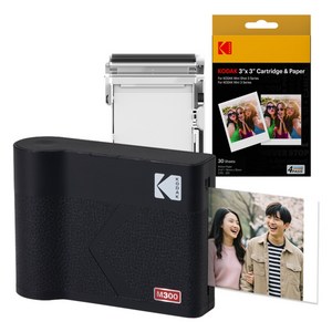 코닥 미니 3 ERA 포토프린터 사진인화기 카트리지 38p, M300, 블랙