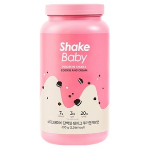 쉐이크베이비 락토컷 단백질 쉐이크 쿠키앤크림, 630g, 1개