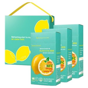푸르농 엠지 유기농 레몬즙 원액 스틱, 280g, 3개