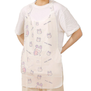 모나홈 간편 허리매듭 다용도 롱 일회용 앞치마 83cm, 포그래빗, 10개