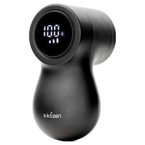 끌리젠 프리미엄 옷 충전식 6중날 보풀제거기, KLZ-70000, 블랙