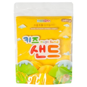 키즈 샌드 모래놀이, 옐로우, 1kg, 1개