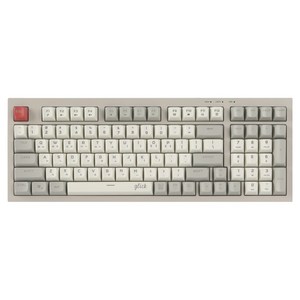 지클릭커 Officepro 사일런스 m RGB 풀윤활 무소음 98키 유선 키보드, Retro Cappuccino CR1, OPK50, 제조사축