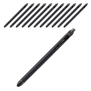 펜텔 에너겔 슬림 볼펜 0.5mm BLN435R1-A, 블랙, 12개