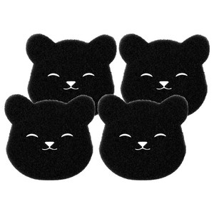 유N아이 곰돌이 반려동물 털제거 세탁볼, 4개