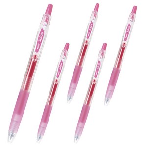 파이롯트 중성펜 쥬스 0.5mm, 로즈핑크, 5개
