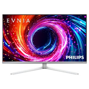 필립스 UHD 에브니아 OLED 240 프리싱크 HDR 게이밍 화이트 무결점 모니터, 80cm, 32M2N8800
