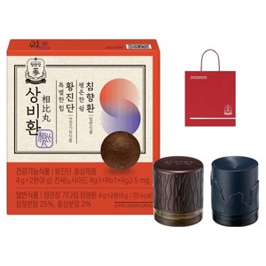 정관장 정품 상비환 황진단 4g 2p + 기다림 침향환 4g 2p 세트 + 쇼핑백, 1세트