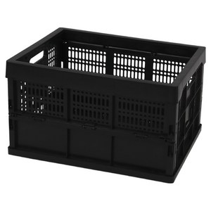 리빙스마일 폴딩 박스 53 x 37 x 31 cm, 블랙, 1개