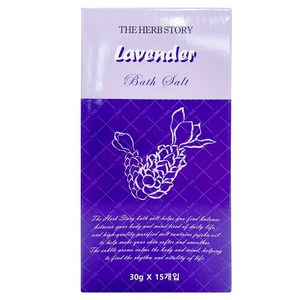 더허브스토리 목욕 마사지 솔트 스틱 입욕제 라벤더, 450g, 1개