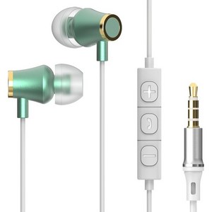 아이리버 노이즈캔슬링 갤럭시 컴퓨터 알루미늄 유선 이어폰 3.5mm ICP-G510 민트