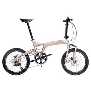 birdy R20 접이식 알루미늄 디스크 브레이크 10.2kg 신장 145~190cm 방문설치, 로즈 골드, 50.7cm(20인치)