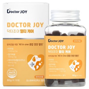 닥터조이 강아지 케어 영양제, 70정, 종합영양제, 1개 골드박스 특가
