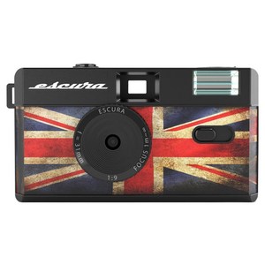 에스쿠라 다회용 필름카메라 스냅35 하프 카메라 British, 1개