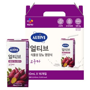 얼티브 당뇨영양식 고구마, 16개, 190ml